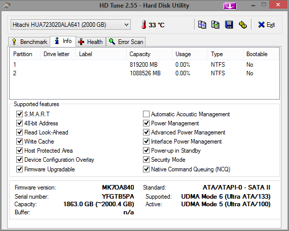 Dysk HDD Hitachi HUA723020ALA641 2TB 20170417