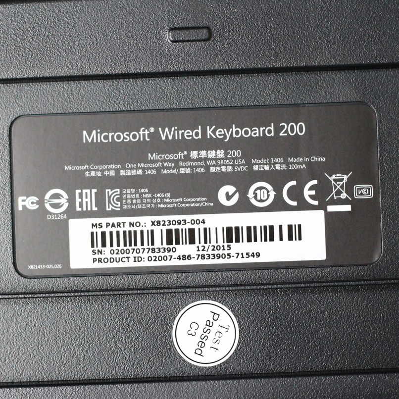 Klawiatura Microsoft Wired 200