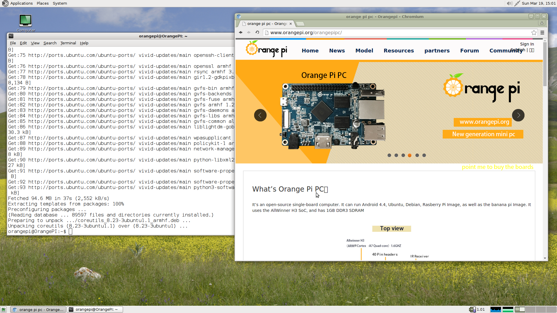 Mini PC Orange Pi
