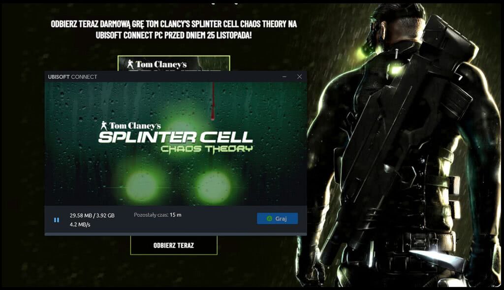 Tom Clancy, Splinter Cell, Chaos Theory, Ubisoft, Giveaway